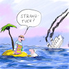 Cartoon: Strandtuch (small) by ichglaubeshackt tagged strand,strandtuch,handtuch,schiff,schiffbruch,insel,urlaub,ferien,meer,wasser,sonne,sommer