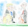 Cartoon: The election to be a close call (small) by SteveWeatherill tagged boris,johnson,brexit,corbyn