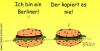 Cartoon: Ich bin ein Berliner (small) by benno tagged berliner,hamburger