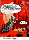 Cartoon: Besorgter Bürger (small) by KritzelJo tagged besorgte,bürger,nachbarn,brandanschlag,gastfreundschaft