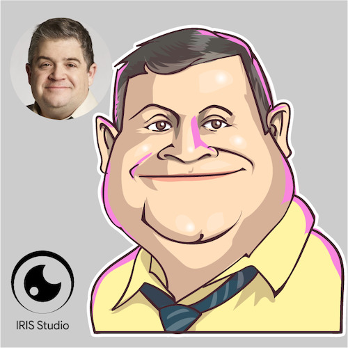 Cartoon: caricature of Patton Oswalt (medium) by Gamika tagged caricature,of,patton,oswalt