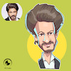 Cartoon: Caricature of Shah Rukh Khan (small) by Gamika tagged caricature,of,shah,rukh,khan
