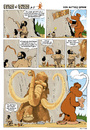 Cartoon: Lützi und Düzzi  Moderne Kunst (small) by Kringe tagged neandertaler,mammut,dilldappen,höhlenmalerei