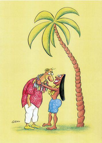 Cartoon: Aloha (medium) by Gero tagged cartoon