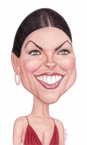 Cartoon: Catherine Zeta-Jones (medium) by Gero tagged caricature