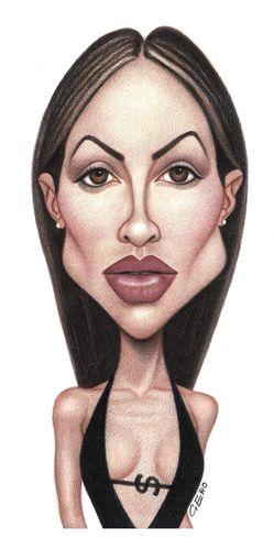 Cartoon: Jennifer Lopez (medium) by Gero tagged caricature