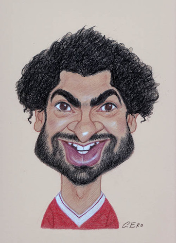 Cartoon: Mohamed Salah (medium) by Gero tagged caricature