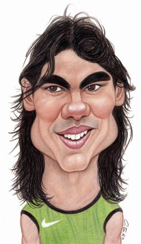 Cartoon: Rafael Nadal (medium) by Gero tagged caricature