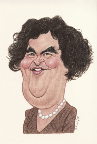 Cartoon: Susan Boyle (medium) by Gero tagged caricature