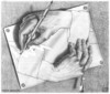 Cartoon: hands (small) by tanerbey tagged escher,hands,pencil,eraser