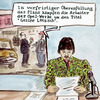 Cartoon: Kommunismus zurück! (small) by Bernd Zeller tagged lötzsch,linke,kommunismus,marx,gesine,opel