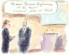 Cartoon: Vortragsregel (small) by Bernd Zeller tagged sprache