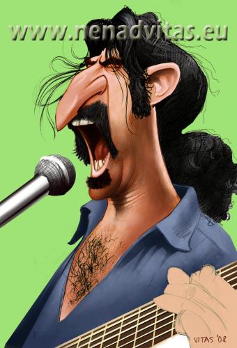 Cartoon: Zappa (medium) by Nenad Vitas tagged portrait