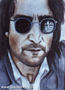 Cartoon: John Lennon - WHY? (small) by Portraits-Karikaturen tagged john,lennon,mark,david,chapman,musiker,beatles,portrait,portraits,portraitzeichnung,aquarell