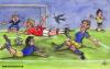 Cartoon: Fussball -  Schwalbe - 2006 (small) by Portraits-Karikaturen tagged fußball fußballkarikatur fußballspieler fussballkarikatur fussball karikatur schwalbe schwalben torszene