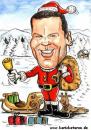 Cartoon: Weihnachten - Nikolaus - 1999 (small) by Portraits-Karikaturen tagged weihnachten henry maske nikolaus schnee rentier