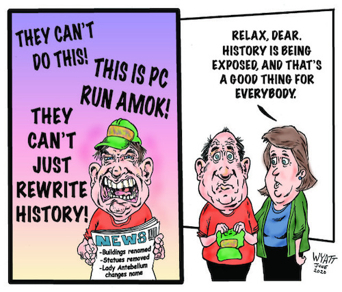 Cartoon: History exposed (medium) by wyattsworld tagged racism