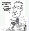 Cartoon: WikiLeaks woes (small) by wyattsworld tagged wikileaks canada mackay