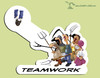 Cartoon: Der Mob (small) by Charmless tagged mob,team,teamwork