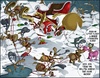 Cartoon: Rudolf Die Pause (small) by Charmless tagged rudolf,rudolph,weihnachtsmann,renntier,schnee,schlitten,unfall,geschenk,baum,winter,weihnachten