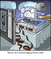 Cartoon: Cassette Surgery (small) by noodles tagged cassette,tape,surgery,pencil,operating,room
