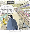 Cartoon: Dracula (small) by noodles tagged dracula,detergent,supemarket,blood,stains,noodles