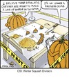 Cartoon: Faceless Crime (small) by noodles tagged halloween,pumpkins,crime,scene,winter,squash,victims,noodles