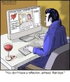 Cartoon: Vampire Dating (small) by noodles tagged dracula,vampire,on,line,dating,internet,romance,love,blood