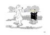 Cartoon: Exhibition (small) by Pinella tagged pinguin,eisbär,nordpol,südpol,eis,schnee