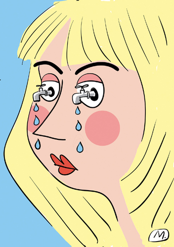 Cartoon: tears (medium) by zule tagged cartoon
