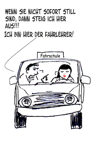 Cartoon: Fahrschule (medium) by Stefan von Emmerich tagged fahrschule,fahrlehrer