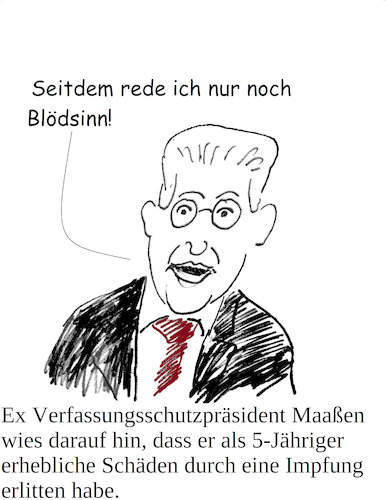 Cartoon: fatale Impffolgen (medium) by Stefan von Emmerich tagged maaßen,corona,coronaleugner,impfgegner