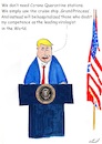 Cartoon: Donald delights the world (small) by Stefan von Emmerich tagged doland,trump,dummkopf,blödmann,sience,corona,virus,grand,princess