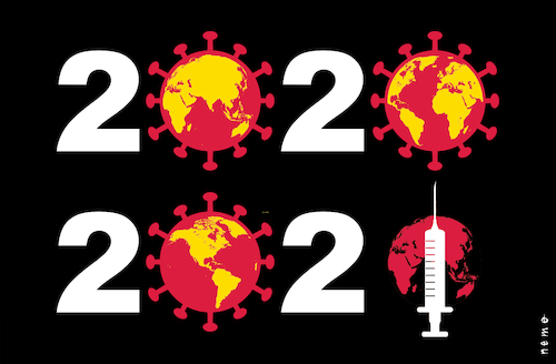 Cartoon: 2021 (medium) by NEM0 tagged sars,sarscov2,ccp,corona,virus,pandemic,covid,19,2020,2021,nye,vax,vaccine,pfizer,moderna,nemo,nem0,sars,sarscov2,ccp,corona,virus,pandemic,covid,19,2020,2021,nye,vax,vaccine,pfizer,moderna,nemo,nem0