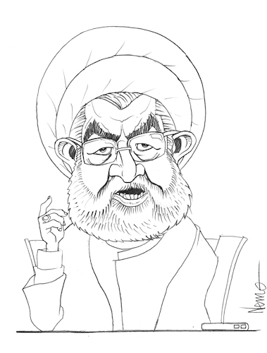 Cartoon: President Rouhani (medium) by NEM0 tagged hassan,rouhani,iranian,president,iran,hassan,rouhani,iranian,president,iran