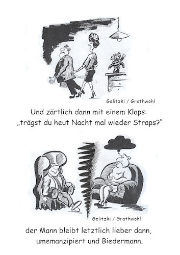 Cartoon: Küss die Hand gnädiger Mann (medium) by elmario55 tagged gesellschaft,politik,allgemeines