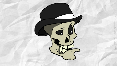 Cartoon: Skull 1 (medium) by bussdee tagged skull,totenkopg,wallpaper,hut,business,lustig,funny,scary,desktop