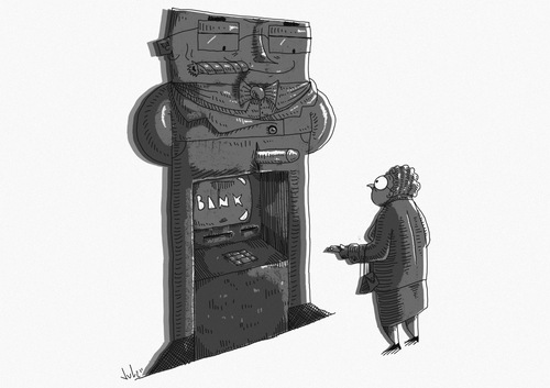 Cartoon: Capitalism (medium) by julianloa tagged capitalism,money,banks,abuse