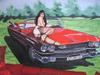 Cartoon: Cadillac BJ 1956 (small) by bvhabenicht tagged wandmalerei,cadillac,ami,auto