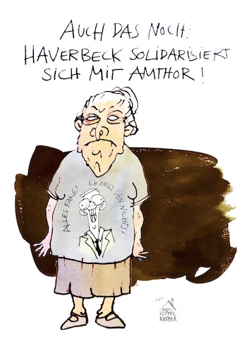 Cartoon: Amthor (medium) by Koppelredder tagged amthor,philippamthor,haverbeck,ursulahaverbeck,neonazis,holocaustleugner,cdu,amthor,philippamthor,haverbeck,ursulahaverbeck,neonazis,holocaustleugner,cdu