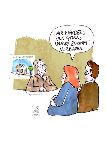 Cartoon: Bausparen (medium) by Koppelredder tagged bausparen,bausparvertrag,sparen,zukunft,anlage,geldanlage,beratung,berater,schlechterrat,haus,hausbau,finanzierung,bausparen,bausparvertrag,sparen,zukunft,anlage,geldanlage,beratung,berater,schlechterrat,haus,hausbau,finanzierung