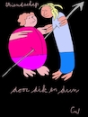 Cartoon: Door dik en dun (small) by ceesdevrieze tagged friendship