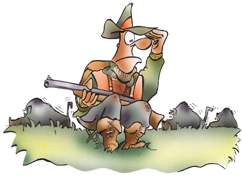 Cartoon: Auf der Pirsch (medium) by HSB-Cartoon tagged jagd,jäger,waidmann,pisch,wild,wildtiere,jagen,wildschweine,flinte,waffe,jagdausflug,karikatur,jagdtour,revier,jagdgewehr,repetiergewehr,büchse,repetierbüchse,jagdausrüstung,waidmannsheil,cartoon,waidmannsdank,bache,keiler,frischling,beute,jagderlebnis,ansitzen,ansitz,jagd,jäger,waidmann,pisch,wild,wildtiere,jagen,wildschweine,flinte,waffe,jagdausflug,karikatur,jagdtour,revier,jagdgewehr,repetiergewehr,büchse,repetierbüchse,jagdausrüstung,waidmannsheil,cartoon,waidmannsdank,bache,keiler,frischling,beute,jagderlebnis,ansitzen,ansitz