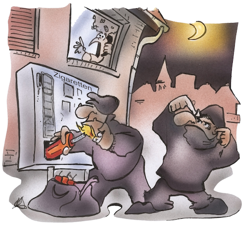 Cartoon: Automatensprenger (medium) by HSB-Cartoon tagged auutomatensprenger,diebe,zerstörung,dynamit,sprengen,sprengung,tnt,verbrecher,untat,verbrechen,diebstahl,zigarettenautomat,polizei,diebesbande,zigarettendiebstahl,bande,bandenkriminalität,überwachung,auutomatensprenger,diebe,zerstörung,dynamit,sprengen,sprengung,tnt,verbrecher,untat,verbrechen,diebstahl,zigarettenautomat,polizei,diebesbande,zigarettendiebstahl,bande,bandenkriminalität,überwachung