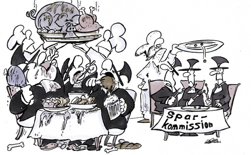 Cartoon: Völlerei im Haushalt (medium) by HSB-Cartoon tagged haushalt,haushaltssicherung,hsk,geld,verschwendung,völlerei,ausgaben,steuer,sparen,sparkommission,cartoon,karikatur,airbrush