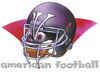Cartoon: american football (small) by HSB-Cartoon tagged american,football,americanfootball,sport,nfl,footballteam,team,sportsteam,vampire,helmet,footballhelmet,sportscartoon,sportscaricatur,sportmotive,footballlogo