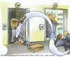 Cartoon: Beamtenfahrstuhl (small) by HSB-Cartoon tagged beamte,angestellte,verwaltung,fahrstuhl,aufstieg,fall,beruf,chef,geld,cartoon,karikatur,hsb,airbrush
