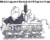 Cartoon: Bürgerbeteiligung (small) by HSB-Cartoon tagged bürger,bürgerbeteiligung,lenkungsausschuß,politik,bürgerbegehren,planung,handlungskonzept,meinung,lokalpolitik,stadtrat,verwaltung
