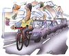 Cartoon: Das Recht des Radlers (small) by HSB-Cartoon tagged radfahrer,ebike,radler,pedelec,radweg,straßenverkehr,sicherheitsrisiko,cartoon,karikatur,karrikatur