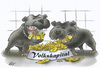 Cartoon: den Hunden zu Fraß (small) by HSB-Cartoon tagged gog,food,money,cartoon,caricature,airbrush,volk,geld,hund,kampfhunde